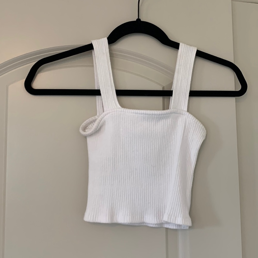 White crop top